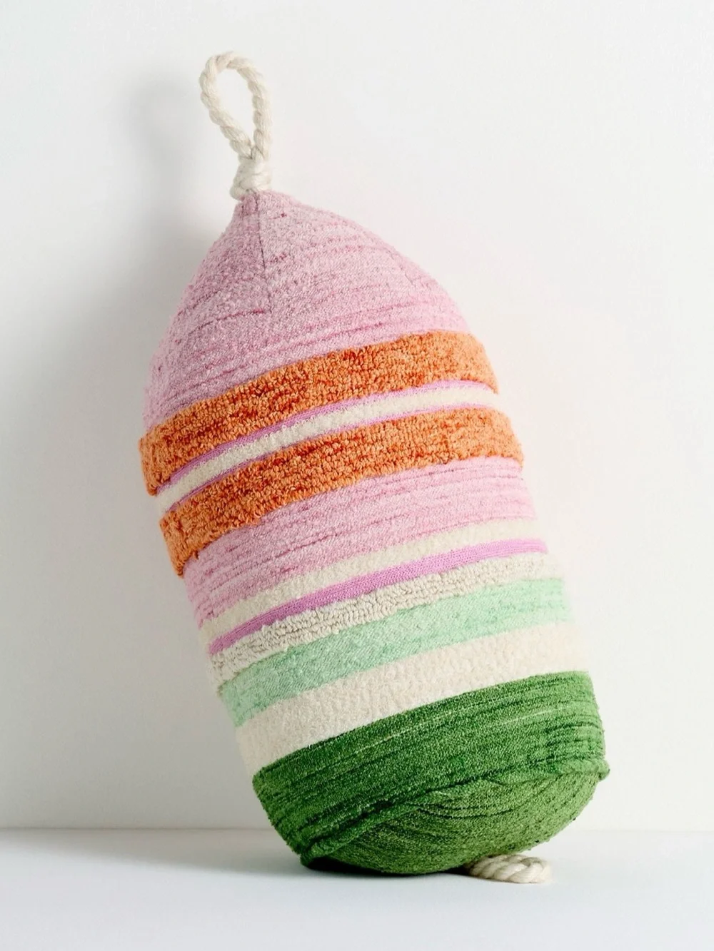 New! NWT Anthropologie Millie Outdoor Woven Shaped Cushion in Buoy
